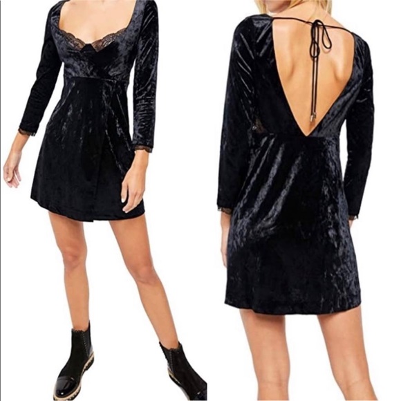Free People | Kat Velvet Mini Dress - Picture 4 of 8